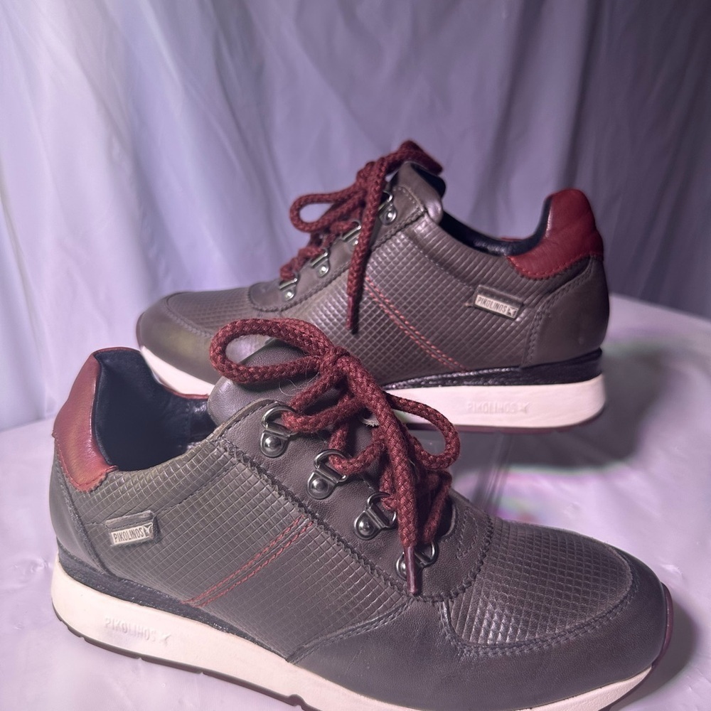 PIKOLINOS women Brown and Burgundy Sneakers - Picture 2 of 14